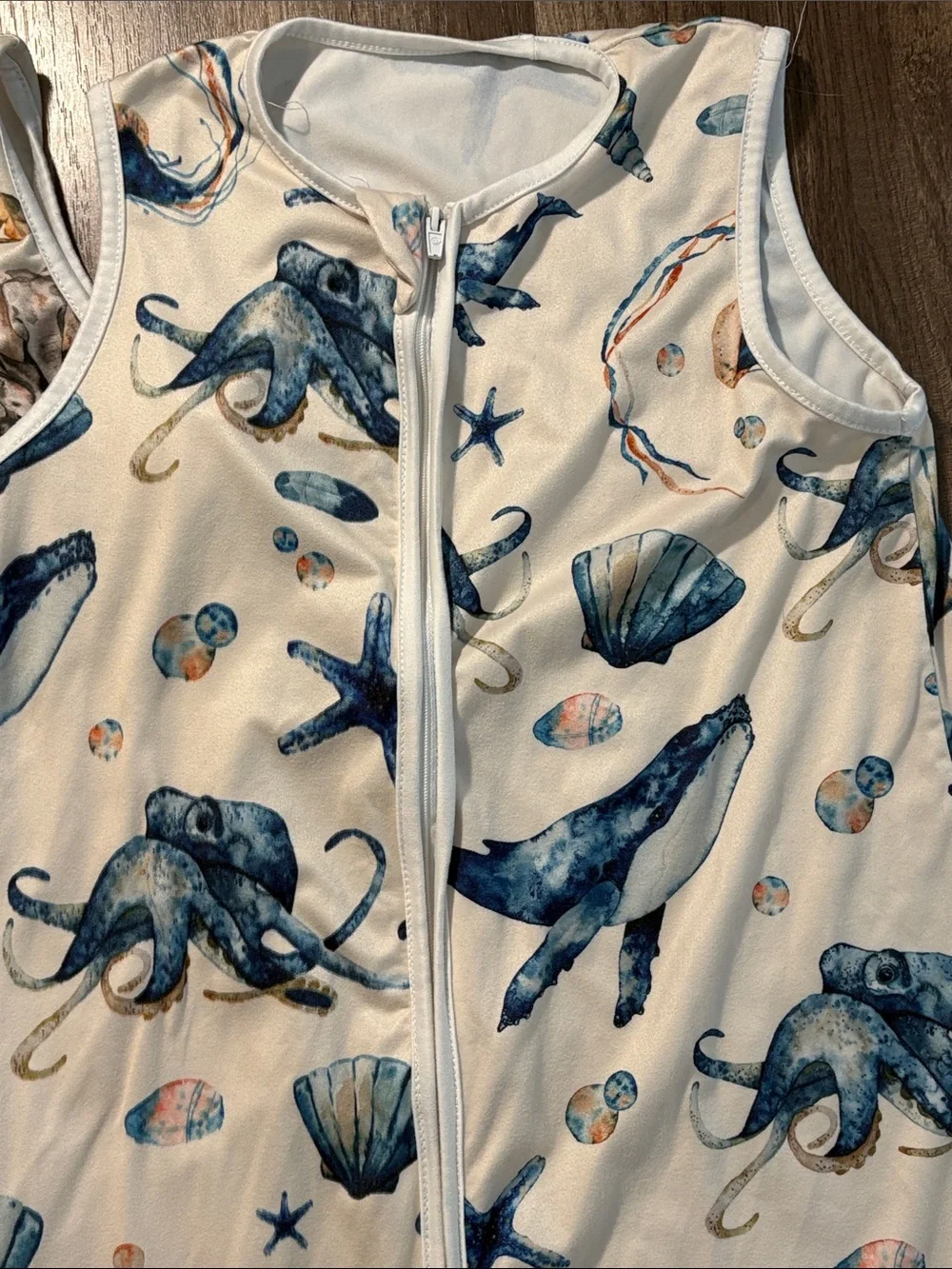 2-Pack Baby Sleep Sacks - Ocean & Safari Prints in Cream and Blue
